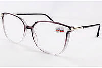 Готовые женские очки для коррекции зрения белая линза Ralph плюс и минус