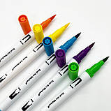 Набір двосторонніх маркерів FineLiner / Brush Markers Pens 60 кольорів, фото 7