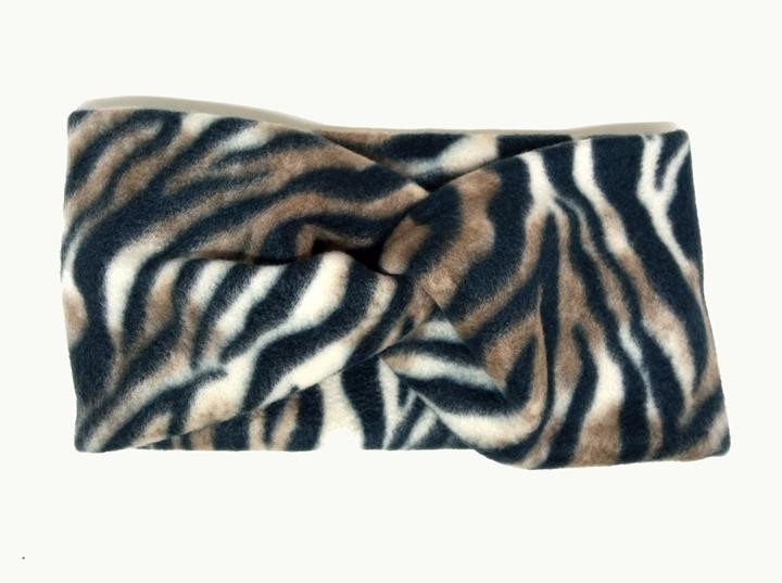 Пов'язка для волосся фліс тигрова, фото 1