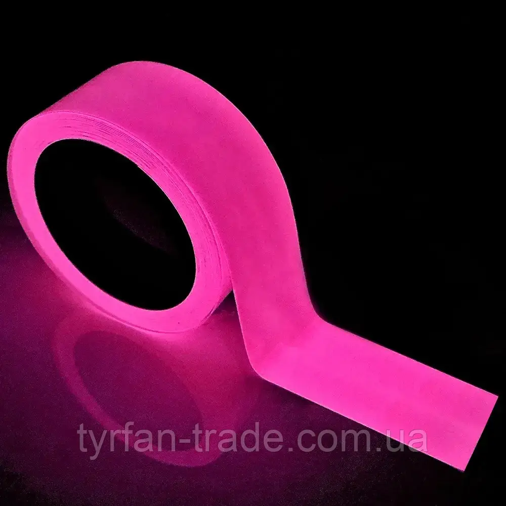 Світловідбивні Стрічки на одяг світиться в темряві - зелена синя червона рожева помаранчева жовта бірюзова., фото 1