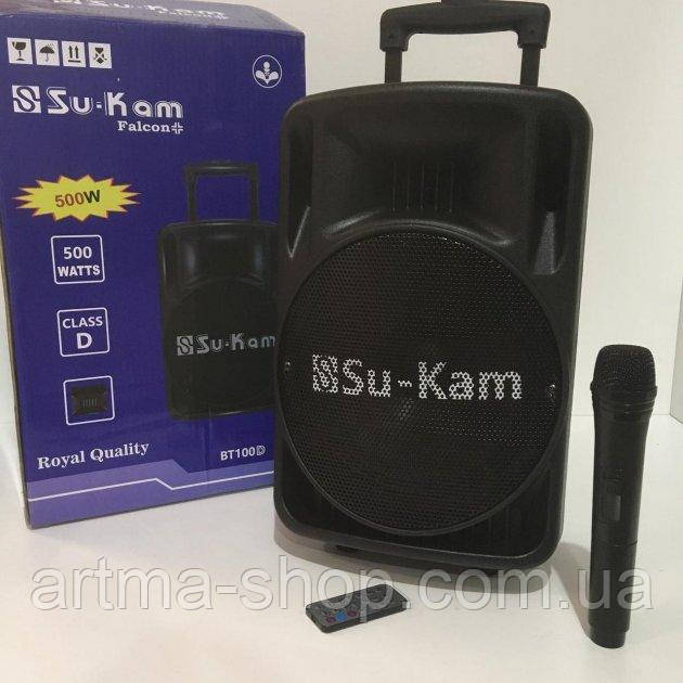 Портативна колонка Su-Kam BT-100D+1 mic+ BT
