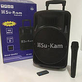 Портативна колонка Su-Kam BT-100D+1 mic+ BT