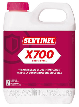 Дезінфікуючий та біоцидний засіб для систем теплої підлоги Sentinel X700 Biocide, 1 л, фото 1