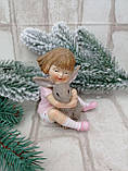 Статуетка "Дівчинка з кроликом" 10х8 см, фото 3