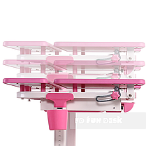 Зростаюча парта-трансформер для дівчинки FunDesk Lavoro L Pink, фото 3
