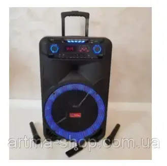 Портативна переносна колонка SS-7373 300Вт 12" USB/SD/FM/BT/2MIC/ДУ