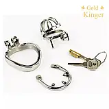 Пояс вірності металевий Gold Kinger Ring Spikes , 40 мм, фото 3