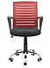 Крісло офісне комп'ютерне Флеш Ю — Хром сидіння чорне спинка червона ТМ Richman, фото 4