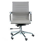 Офісне крісло Solano-5 сіре на коліщатках, фото 2