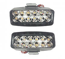 Фара Балка LED (протимотунка) світлодіодна L-22 (12 світлодіодів)білий 18 ват  12-24V00 K  LED