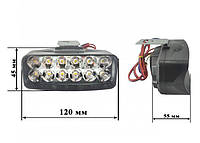 Фара Балка LED (протимотунка) світлодіодна L-21 (8 світлодіоди)12 ват 2 режима білий жовтий 12-24V00 K