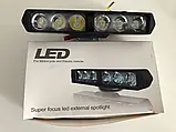 Фара Балка LED (протимотунка) світлодіодна G-1(6 світлодіодів)+Страбоскоп 20 ват 12-24V00 K, фото 4