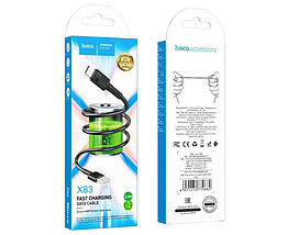 Hoco X83 Star Micro USB Cable Supports (2.4A 1m) черный, фото 4