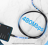 Кабель ESSAGER USB Type-C 7А Q.C. 3.0-4.0 Довжина 1 метр Швидка зарядка та передавання даних, фото 4