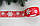 Органза   "Білі сніжинки   "  4 см  червона рулон 22.5 метри, фото 4