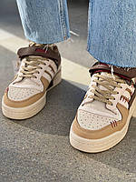 Adidas Forum коричневі жіночі кроссівки на липучці. Модні жіночі кросси Адідас Форум., фото 10