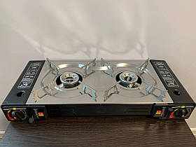 Газова плита на 2 конфорки Yanchuan 2200 Вт портативна плита на 2 конфортки