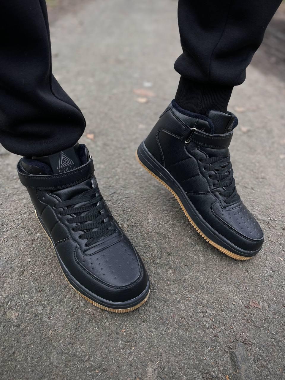 Кроссовки Ботинки Мужские Высокие Зимние Эко Кожа, Мех — Купить ...