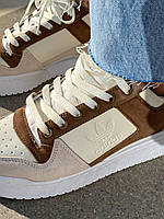 Adidas Forum Bold жіночі кроссівки з липучкою. Жіночі кросси з коричневими вставками Адідас Форум., фото 10
