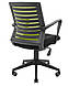 Крісло Флеш Ю офісне комп'ютерне-пластик сидіння чорне спинка зелена ТМ Richman, фото 3