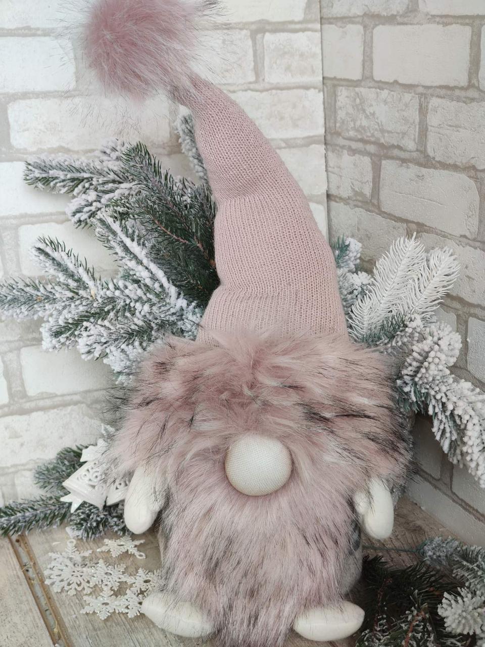 Новорічний Гном, гном ручна робота, вис.50-55 см., фото 1