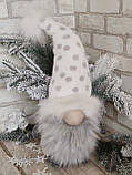 Новорічний Гном, гном ручна робота, вис.45-55 см., фото 2