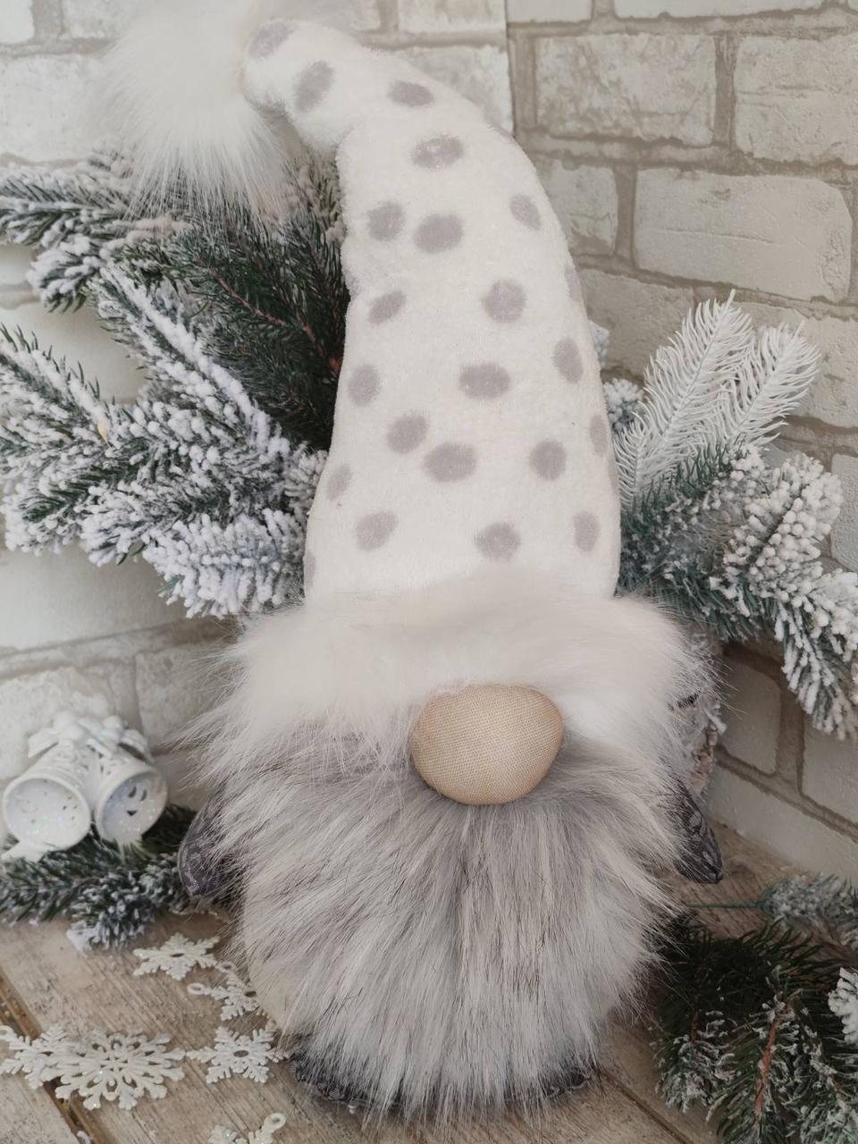 Новорічний Гном, гном ручна робота, вис.45-55 см., фото 1