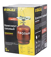 Комплект газовий кемпінг 5 л SIGMA з конфоркою та вентилем, фото 8