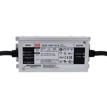Блок живлення Mean Well XLG-100-12-A захист IP67 для LED, блок живлення для LED освітлення, фото 3