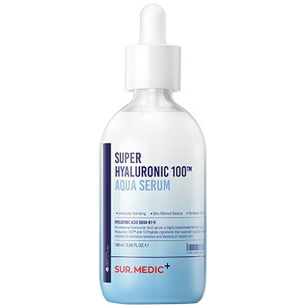 Neogen Sur.Medic Super Hyaluronic 100 Aqua Serum — Зволожувальна сироватка з гіалуроновою кислотою й петидами
