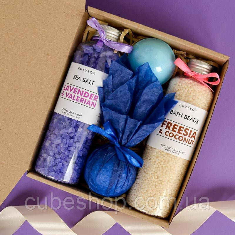 Подарунковий набір для дівчини косметичний «Лаванда - Кокос»