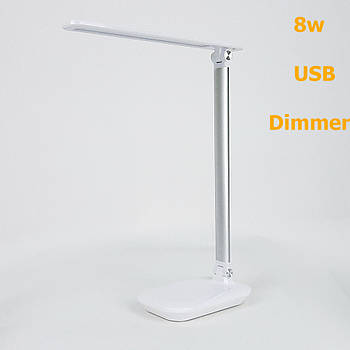 Світлодіодна настільна лампа LED біла, USB, Dimmer, 3000-6000K Sneha (997903 8w)