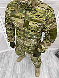 Зимовий чоловічій костюм водовідштовхувальна софтшел Soft-Shell військова форма мультикам ЗСУ, фото 2