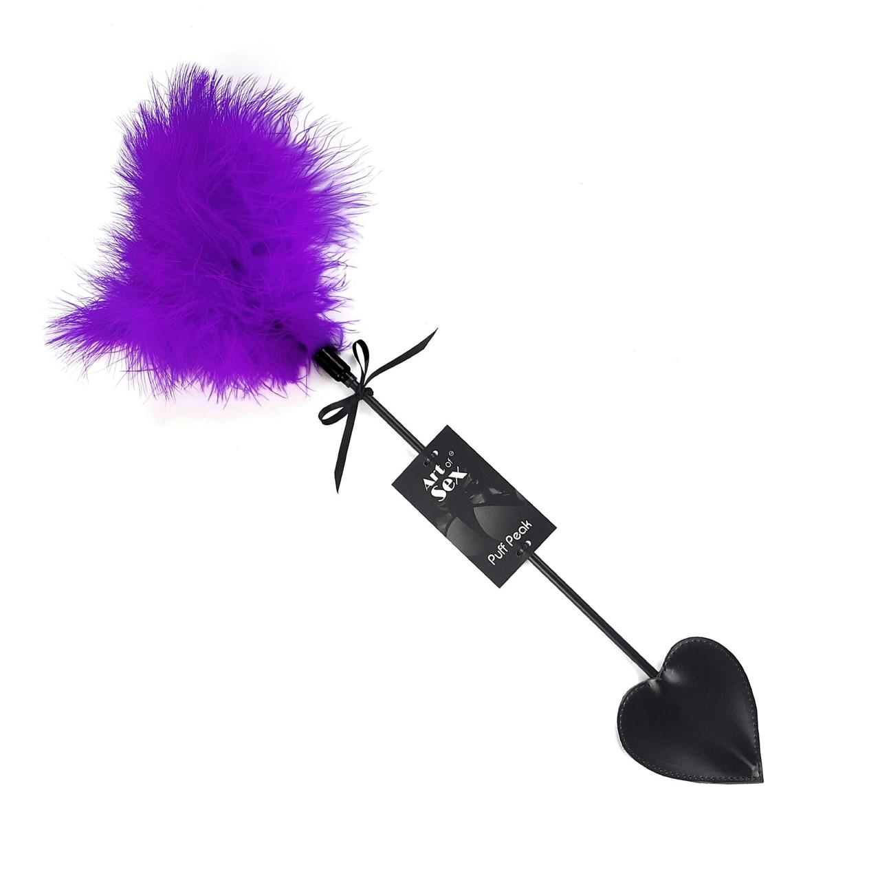 Щіткалка зі шлепалкою Піка Art of Sex — Puff Peak, колір Фіолетовий