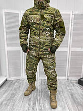 Зимовий чоловічий костюм водовідштовхувальний софтшел Soft-Shell військова форма мультикам ВСУ 2XL