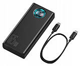 Зовнішній акумулятор (Power Bank) Baseus Amblight Digital Duick Charge 65W 30000mAh Black (PPLG-A01), фото 6