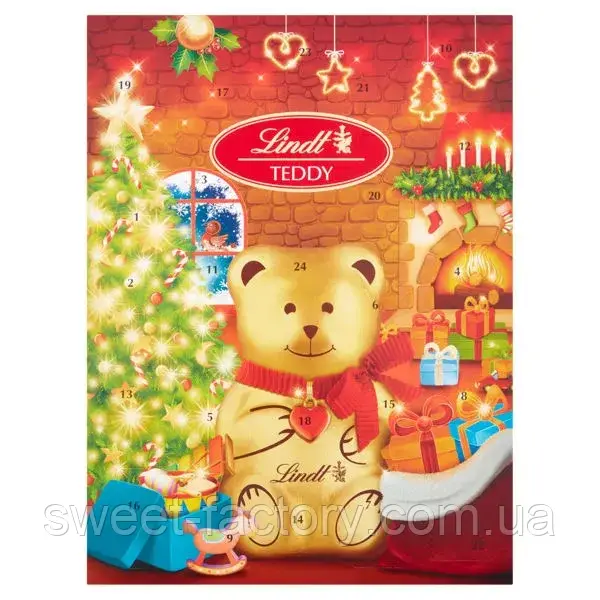 Адвент Lindt Teddy Advent Calendar 172g