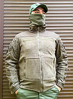 Тактическая куртка флисовая «Combat" Военная флиска олива M