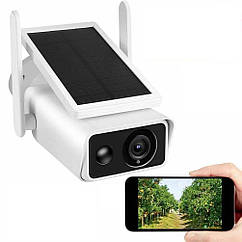 Сонячна охоронна WiFi IP-камера Wonsdar XM06-3MP з динаміком і мікрофоном. iCSee