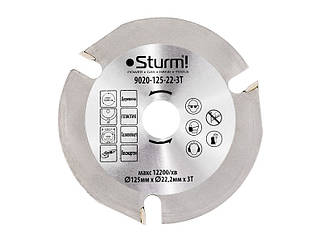 Універсальний диск по дереву для УШМ Sturm 9020-125-22-3T