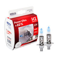 Лампа Brevia H1 12V 55W P14.5s Power Ultra+60% 2шт. коробка