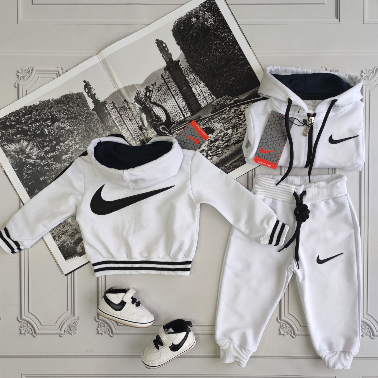 La forma Coca Sudán Детский белый спортивный костюм Nike для новорожденных, цена 675 грн —  Prom.ua (ID#1713084895)