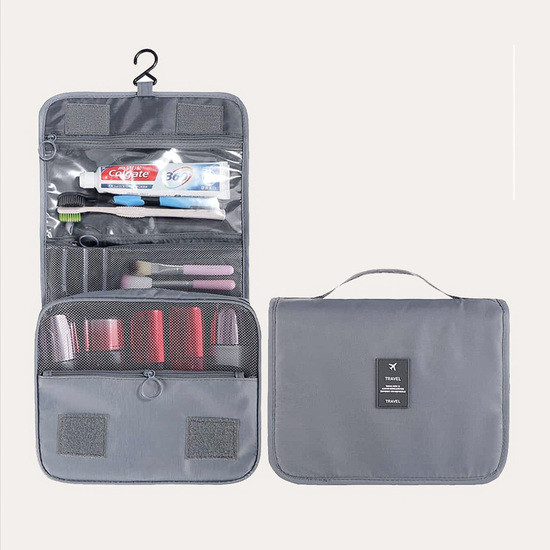 Косметичка органайзер підвісна Travel bag сірий, фото 1