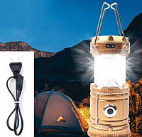 Фонарь-лампа на солнечной батарее для кемпенга встроенный аккумулятор Power bank туристический фонарик