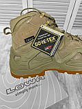 Берці черевики чоловічі всесезонні LOWA тактичні, армійські черевики ЛОВА військові демісезонні Койот, фото 6