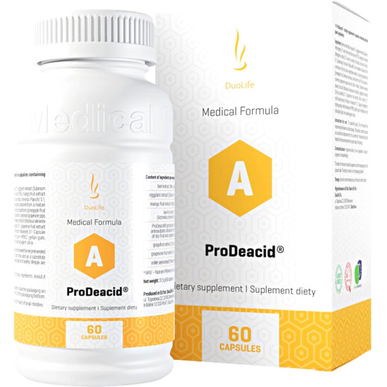 DuoLife Medical Formula ProDeacid Дуолайф Продеацид гармонізація організму