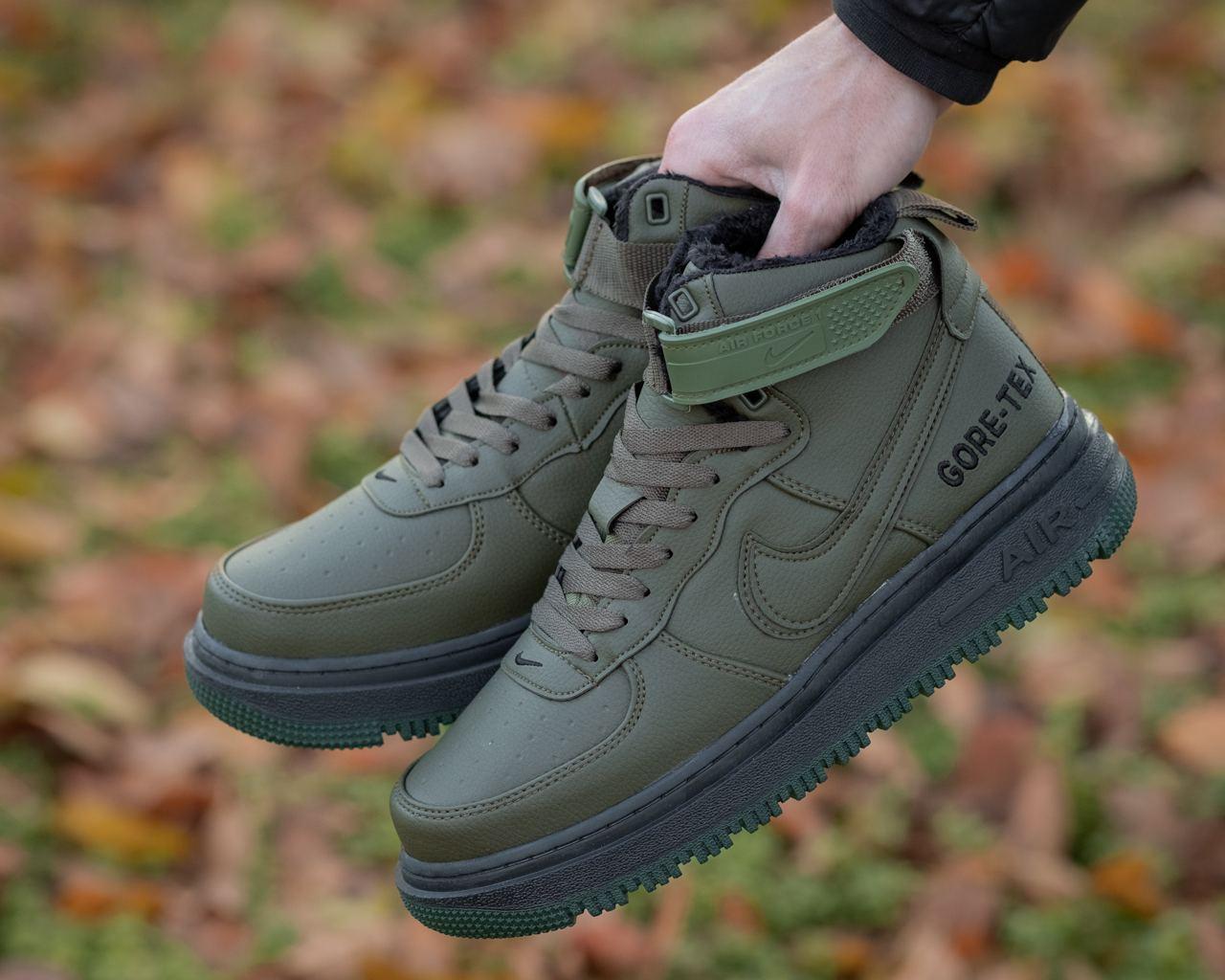 Nike air force 1 gore tex high olive hot sale
