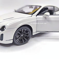 Металева машина Bentley Continental Supersports "Welly" масштаб 1:24, розмір 19 см, фото 5