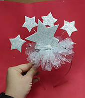 Обруч Зірки Зірочки Новорічний обідок Зірка Звезда Звёздочки Зiрка Ободок Новогодний