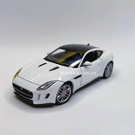 Металева машина Jaguar F-Type Coupe "Welly" масштаб 1:24, розмір 19 см, фото 1